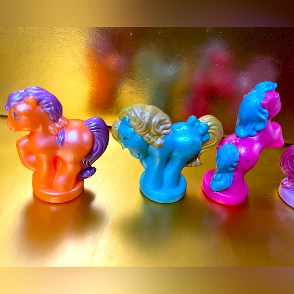 MY LITTLE PONY G1 1987-1988 PETITE PONIES PRETTY ‘N PEARLY PONIES SET OF 4 RARE - Picture 7 of 13